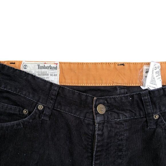 RARE Timberland Corduroy Pants Size 34 Black - Picture 7 of 9